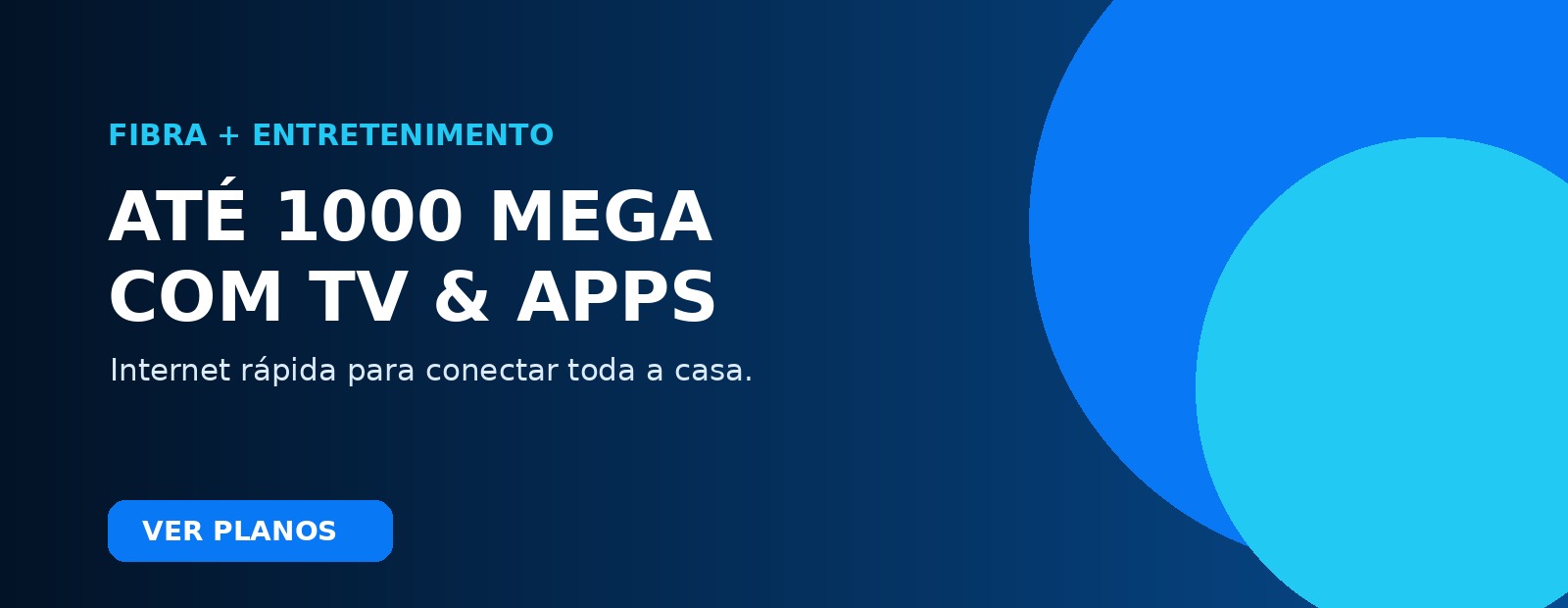 Planos de até 1000 Megas com TV